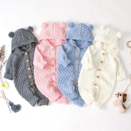 Knitted Bear Romper - Shop Online at Belle Baby | Belle Baby