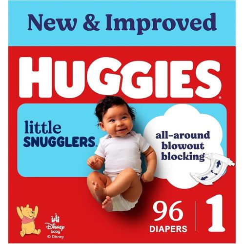 Huggies Little Snugglers Diapers Size 1, 96 Count