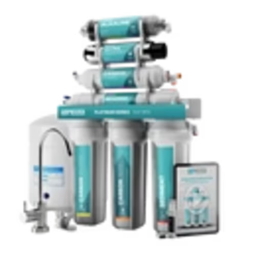 NU Aqua Platinum Series 7 Stage Alkaline and UV Ultraviolet 100GPD RO System