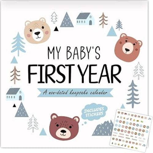 Little Camper Baby's First Year Calendar with Stickers