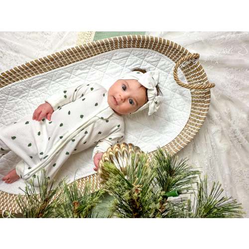 Tiny Trees Ribbed Bamboo Zippy Romper – Peachee