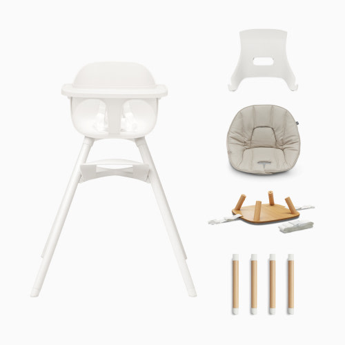 Lalo 3-in-1 High Chair Kit - Mono Coconut