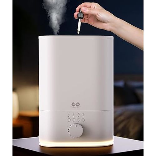 Everlasting Comfort 6L Humidifier Large Room, High Mist Output 60HR Runtime Ultrasonic Top Fill Humidifiers for Bedroom, Easy to Use & Clean for Home, Baby Humidifier, Plants, Congestion, Indoor