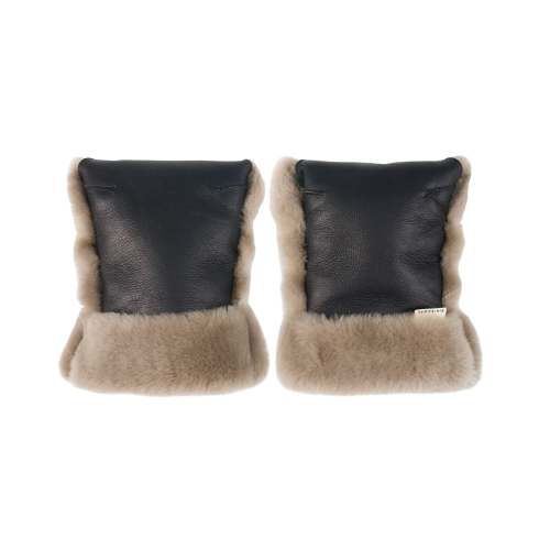 BINIBAMBA Limited-edition Leather & Sheepskin Buggy Mittens