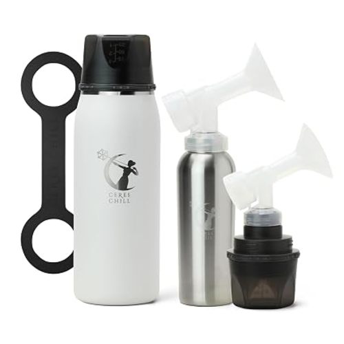 Ceres CHILL OG+ Breastmilk Chiller/Warmer – 12–38oz Portable Breast Milk Cooler, Two Chilling Options & More Capacity – Pump Compatible Container - Moonlighting