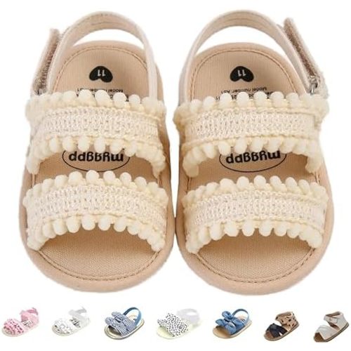 Baby Girls Sandals Summer Shoes Outdoor First Walker Toddler Girls Shoes for Summer