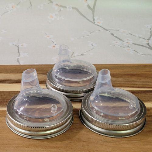 3 pack - Canning Jar Sippy cup replacement lid