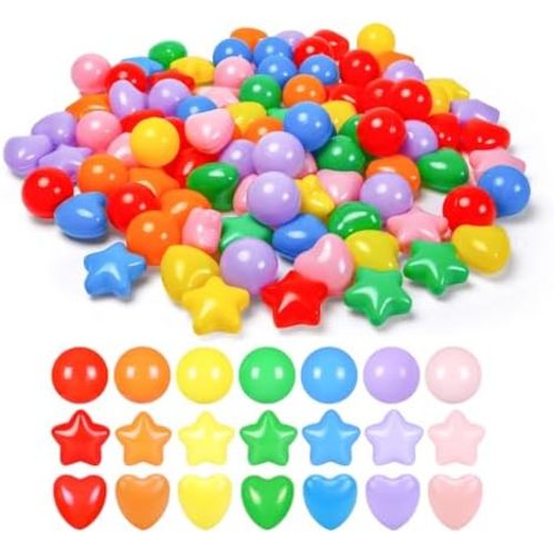Ball Pit Balls 100 200 500 Plastic Balls for Toddlers Phthalate Free BPA Free Non-Toxic Crush Proof Balls Play Toys Pool Balls for Kids Ball Pit/Kiddie Pool/Playpen