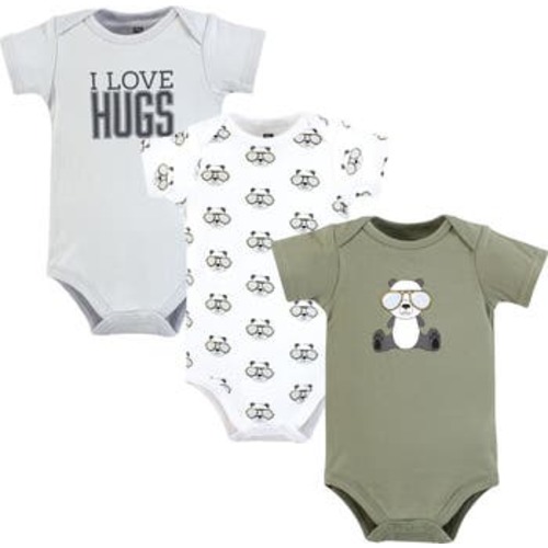 Soft Cotton Bodysuit Triple Pack, 0-3M