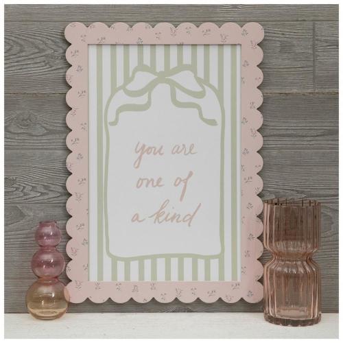 You Are Loved Striped & Floral Wood Wall Decor
