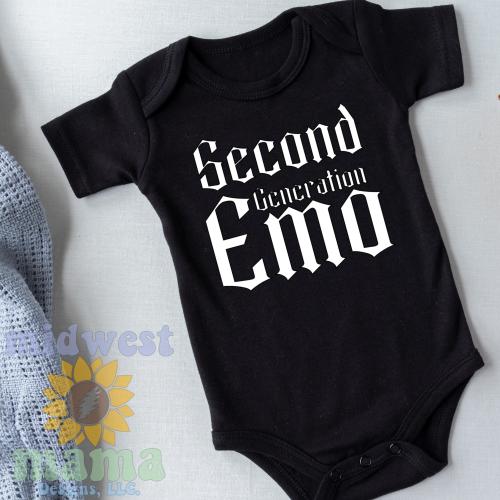Infant Sized 'Second Generation EMO' Bodysuit in Black