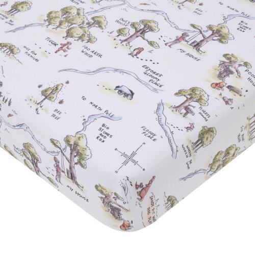 Disney Nojo Disney Baby Basics - Piece Standard Crib Fitted Sheet | Wayfair