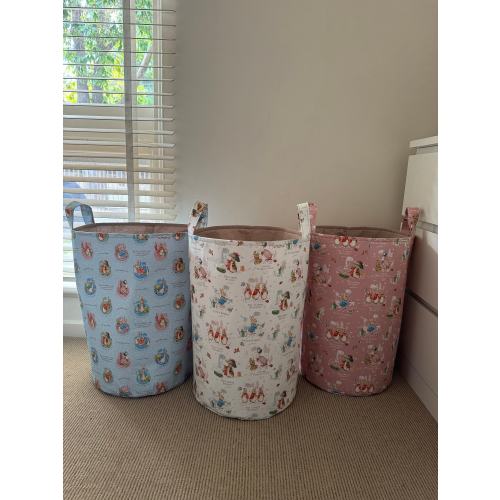 Peter Rabbit toy storage, Peter Rabbit fabric toy bin, Peter Rabbit laundry hamper, Classic Peter Rabbit, Peter Rabbit nursery decor