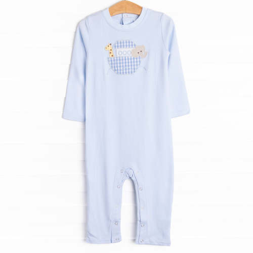 Into The Ark Long Romper, Blue
–
Stitchy Fish