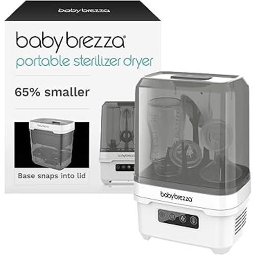 Baby Brezza Portable Baby Bottle Sterilizer Dryer for Travel - Mini Sterilizer Fits Bottles, Pump Parts and Accessories