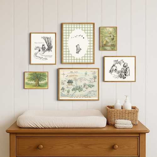 Winnie the Pooh Gallery Wall Art Set ∙ Print or Framed