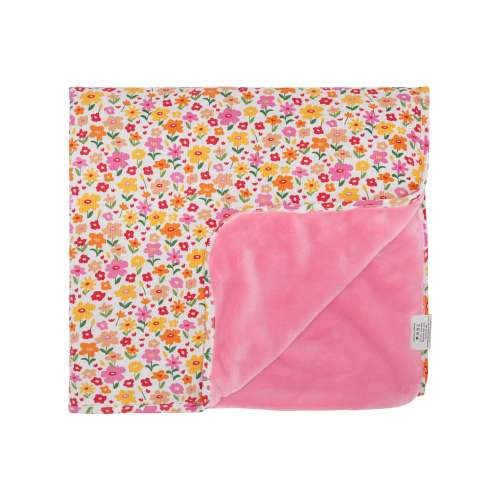 Summer Blooms Small Ribbed Toddler Blanket – Brave Little Ones