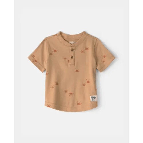 Baby Boy Sun Henley Top - Yellow - OshKosh B'gosh | Carter's