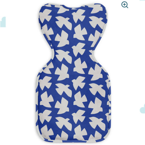 Swaddle Up™ 1.0 TOG Cotton Cobalt Paperbirds
