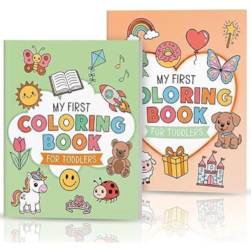 Fun Coloring Book for Toddlers - Set of 2 My First Toddler Coloring Books