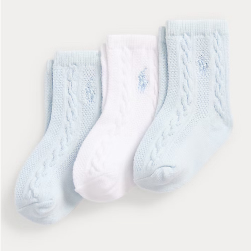 Cable-Knit Ankle Sock 3-Pack