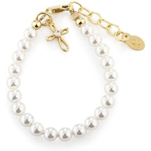 Cherished Moments Pearl Bracelet, .925 Sterling Silver or 14K Gold-Plated
