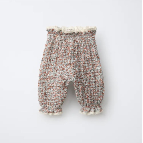FLORAL LACE BLOOMER PANTS - Multicolored | ZARA United States