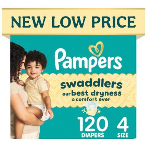Pampers Swaddlers Sensitive Disposable Diapers - Size 4 - 120ct