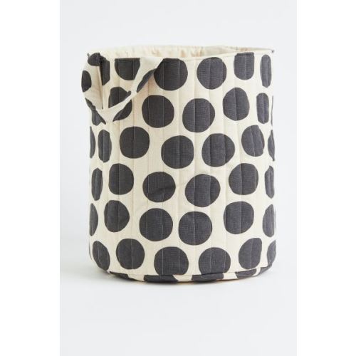 Quilted Cotton Storage Basket