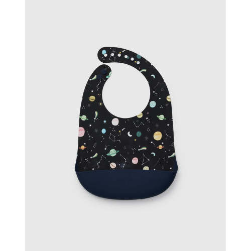 Silicone Bib Printed - Planets