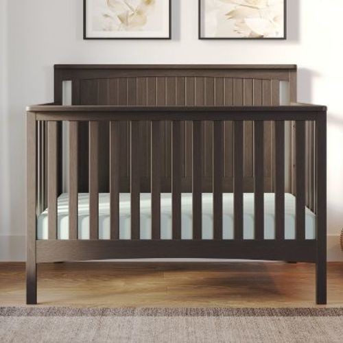 Child Craft Scout 4-in-1 Convertible Crib, Converts to Day Bed, Toddler Bed and Full Size Bed, 3 Mattress Positions, Baby Safe Finish (Dapper Gray)