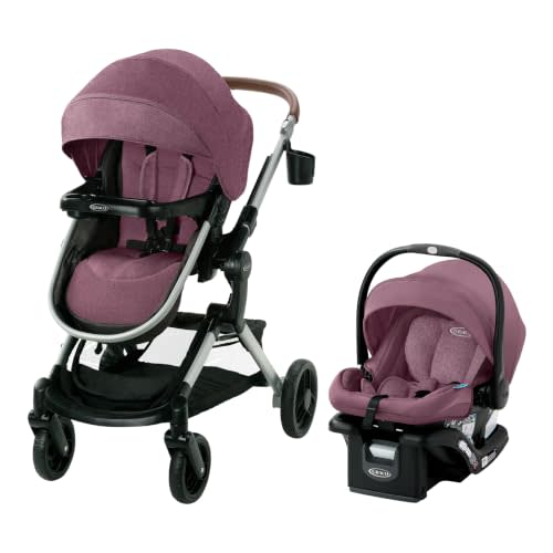 Graco Modes Nest Travel System, Car Seat and Stroller Combo, Includes: SnugRide DLX Infant Car Seat, and Reversible Baby Stroller, Norah