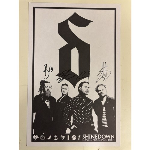 Shinedown Autographed VIP Poster