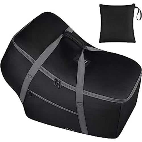 Infant Car Seat Travel Bag Fit Nuna Pipa All Model Car Seat and Base, Fit Doona Baby Stroller, Padded Car Seat Bags for Air Travel, Gate Check Bag with Side Pocket, 5 Protective Feet, Storage Bag