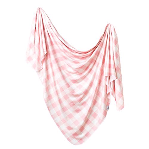 Copper Pearl Large Premium Knit Baby Swaddle Receiving Blanket London