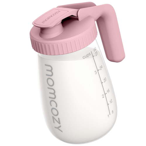 Momcozy Breast Milk Pitcher, Resistant to Heat and Cold Abrupt Temp Swings, No Leak Glass Breast Milk Fridge Storage Container with Wide Mouth, Pink - Walmart.ca