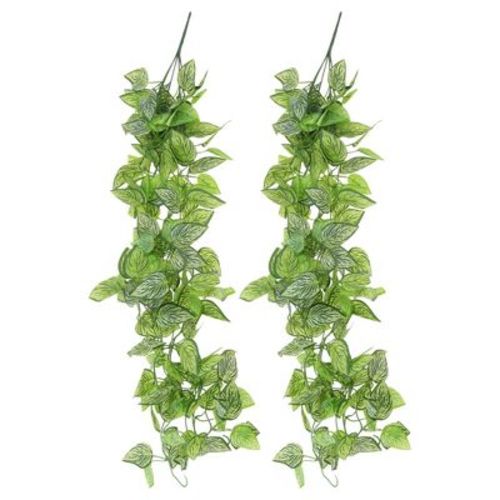 Unique Bargains Fake Vines Artificial Ivy Plants 41.3" Green 2 Pcs
