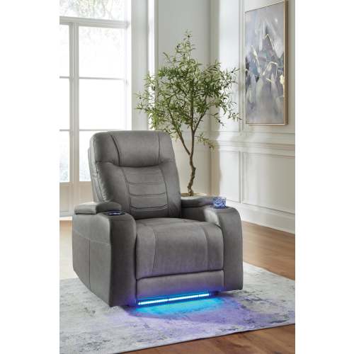 Schooner Rocks Slate Power Recliner