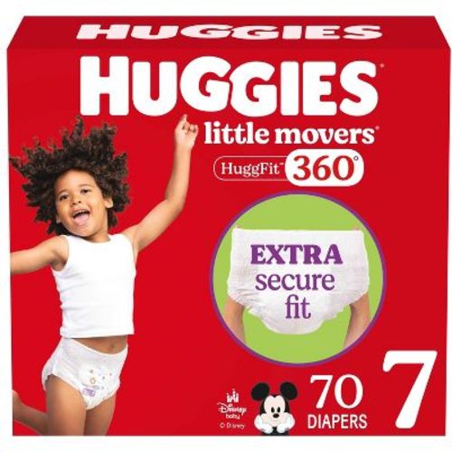 Huggies Little Movers 360 Pull On Diapers - Size 7 - 70ct