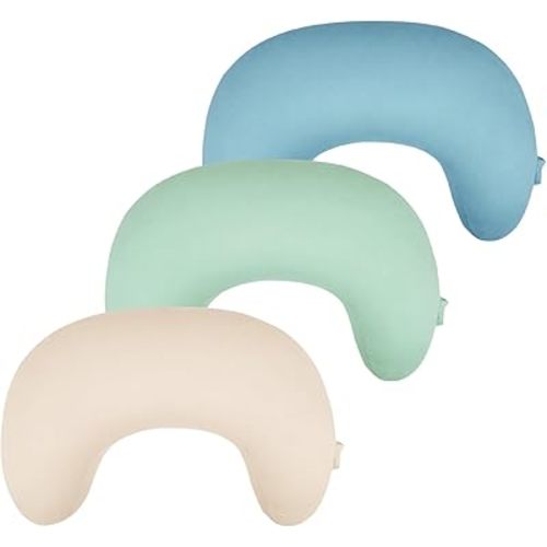 3-Pack Nursing Pillow Cover Compatible with New Boppy Nursing Pillow - Soft Stretchy Microfiber Feeding Pillow Cover, Washable Slipcover for Breastfeeding & Bottle Feeding (Cover Only)