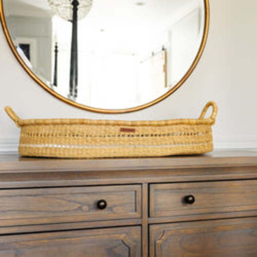 Modern Open Weave Changing Basket