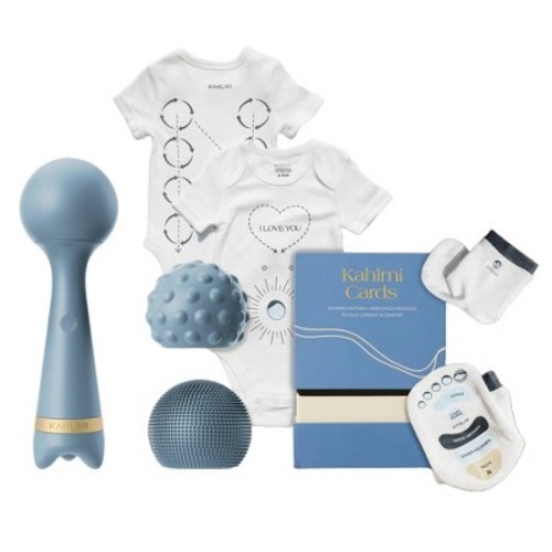 Kahlmi Baby Massage Bundle Set: BPA-Free, Includes Baby Mitts, For Abdomen, Baby Care Kit