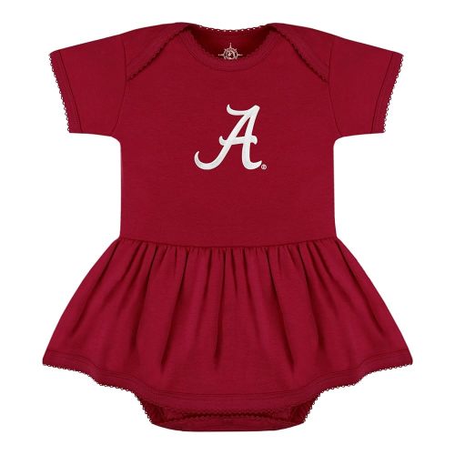 Creative Knitwear College Baby Picot Bodysuit Dress - Team Logo, Multiple Colors, for Baby Girls (0-24 Months)