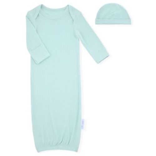 Baby Boys 2-Piece Rib Gown and Hat Set