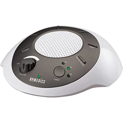 Homedics SoundSleep White Noise Sound Machine, Gold, Small Travel Sound Machine with 6 Relaxing Nature Sounds, Portable Sound Therapy for Home, Office, Nursery, Auto-Off Timer, by Homedics