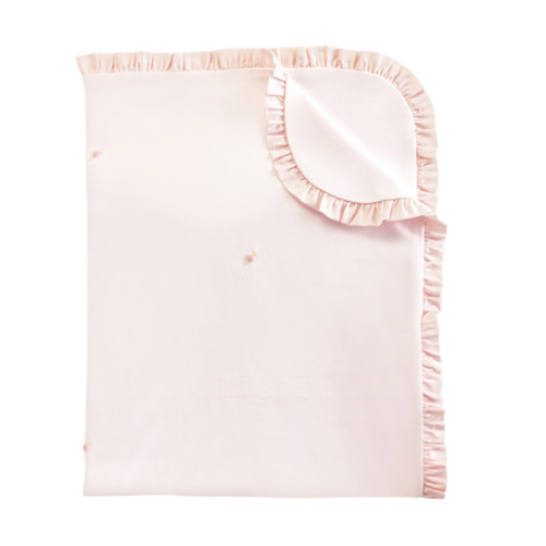 Ruffled Trim Receiving Blanket