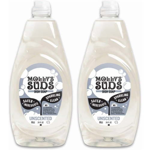 Liquid Dish Soap | Clean, Simple Ingredients Extra Scrubbing Power Unscented, 24 oz - 2 Pack