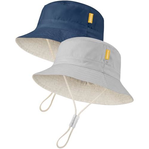 Baby Sun Hat for Toddler Kids Bamboo Rayon Bucket Hat Summer Beach Sun Protection Baby Hats for Boys Girls