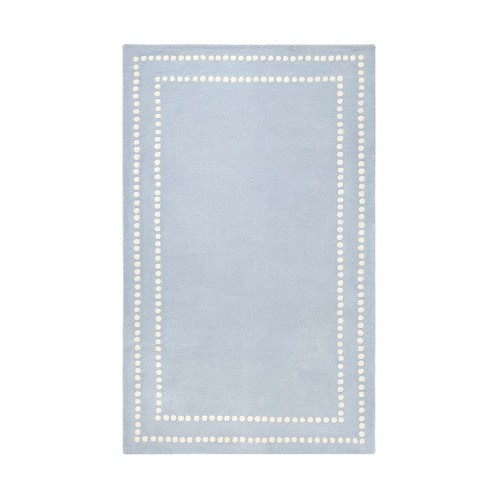 Pearl Dot Border Rug 4x6