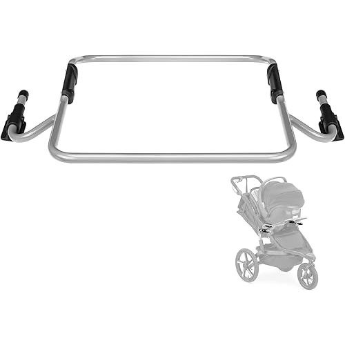 Single Jogging Stroller Adapter for Graco Infant Car Seats, Baby Trend Car Seat Adapter for Most BOB Gear Strollers, Baby Jogger Car Seat Replacement Part, Removable Receivers Not Included